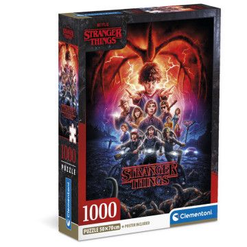 Quebra-cabeça Stranger Things 1000 peças CLEMENTONI - 1