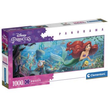 Quebra-cabeça panorâmico A Pequena Sereia Disney 1000 peças CLEMENTONI - 1