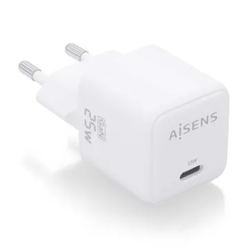 Carregador de Parede Aisens Gan ASCH-25W1P012-W/ 1xUSB Tipo-C/ 25W AISENS - 1