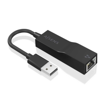 Adaptador USB 3.0 Aisens A106-0766/ USB Macho - RJ45 Fêmea/ 15cm/ Preto AISENS - 1