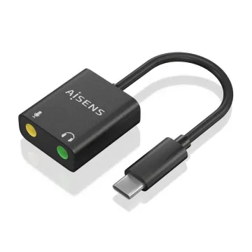 Placa de Som Aisens A109-0767/ USB-C Macho - 2xJack 3.5 Fêmea AISENS - 1