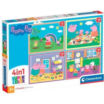 Quebra-cabeça Peppa Pig 12-16-20-24pcs CLEMENTONI - 1