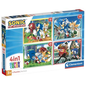 Puzzle Sonic o Ouriço 12-16-20-24pcs CLEMENTONI - 1