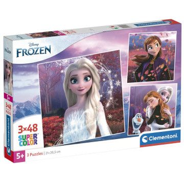 Puzzle Frozen Disney 3x48pcs CLEMENTONI - 1