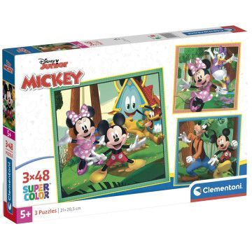 Quebra-cabeça Mickey Disney 3x48pcs CLEMENTONI - 1