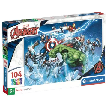 Puzzle Os Vingadores Vingadores Marvel 104pcs CLEMENTONI - 1