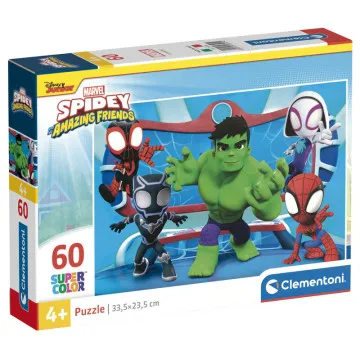 Puzzle Spidey e seus incríveis amigos Marvel 60pcs CLEMENTONI - 1