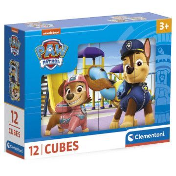 Paw Patrol Cubo Quebra-cabeça Paw Patrol 12pcs CLEMENTONI - 1