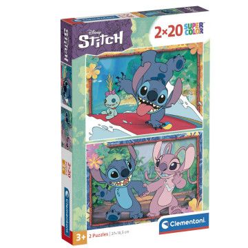 Puzzle Stitch Disney 2x20pcs CLEMENTONI - 1