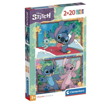 Puzzle Stitch Disney 2x20pcs CLEMENTONI - 1