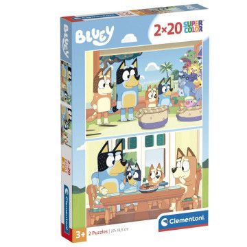 Puzzle Bluey 2x20pcs CLEMENTONI - 1