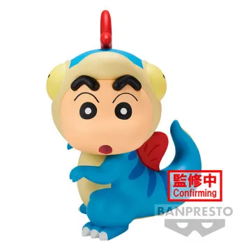 Figura de dinossauro Shinchan Nosso Diário de Dinossauro Kasukabe Boueitai Crayon Shinchan 11cm BANPRESTO - 1