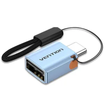 Adaptador OTG USB 3.1 Vention CUBH0/ USB Type-C Macho - USB Fêmea/ Azul VENTION - 1