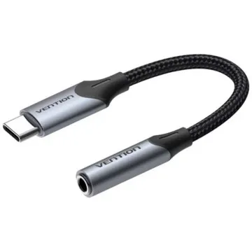 Vention BGJHA Conversor USB Tipo-C/ USB Tipo-C Macho - Jack 3,5 Fêmea/ 10cm VENTION - 1