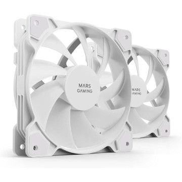 Pacote de 2 ventiladores Mars Gaming MF-PROX2 / 12 cm / branco Mars Gaming - 1
