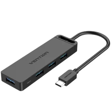 Vention Hub USB Tipo-C TGKBD/ 4xUSB/ 1xMicroUSB PD/ 50cm VENTION - 1