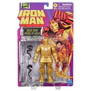 Figura Homem de Ferro Modelo 01-Homem de Ferro Dourado Marvel 15cm HASBRO - 1