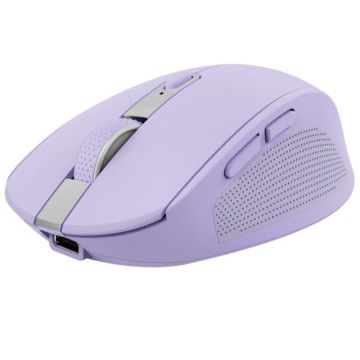 Trust Ozaa Mouse Bluetooth sem fio compacto/bateria recarregável/até 3200 DPI/roxo TRUST - 1