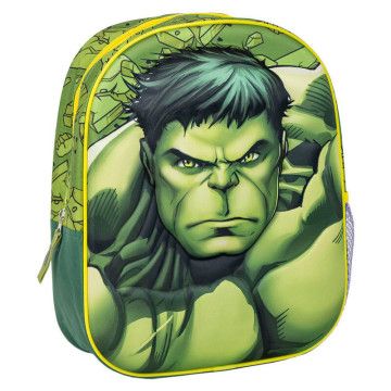 Mochila Hulk 3D Os Vingadores Vingadores Marvel 31cm CERDÁ - 1