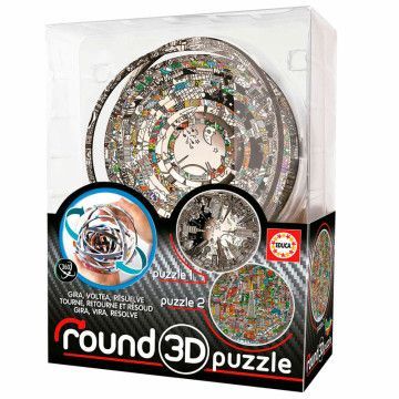 Puzzle redondo 3D Charles Fazzino EDUCA BORRAS - 1