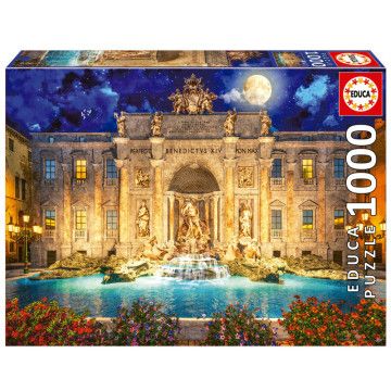 Puzzle Fontana di Trevi, Roma 1000 peças EDUCA BORRAS - 1