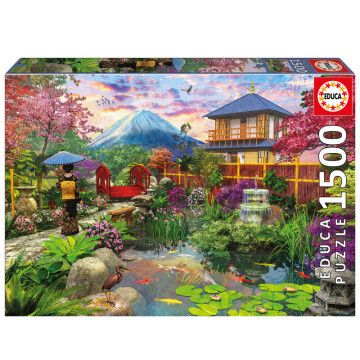 Quebra-cabeça de jardim japonês 1500 peças EDUCA BORRAS - 1