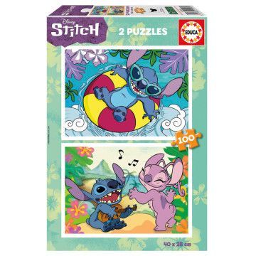 Quebra-cabeça Disney Stitch 2x100pcs EDUCA BORRAS - 1
