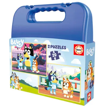 Quebra-cabeça de mala Bluey 2x20pcs EDUCA BORRAS - 1