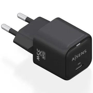 Carregador de Parede Aisens ASCH-35W1P023-BK/ 1xUSB Tipo-C/ 35W AISENS - 1