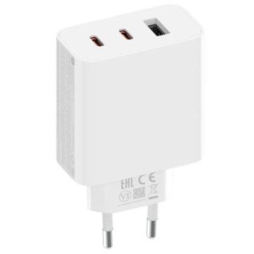 Carregador de Parede Xiaomi 67W Gan Carregador 2C1A 2xUSB Tipo-C/ 1xUSB/ 67W XIAOMI - 1