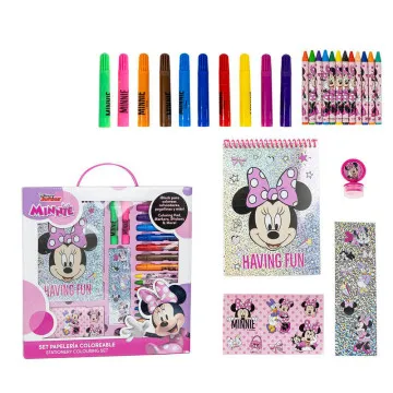 Conjunto de papelaria colorido da Minnie Disney CERDÁ - 1