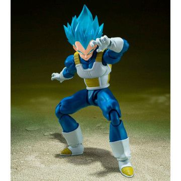 Figura SH Figuarts Super Saiyan Deus Super Saiyan Vegeta Orgulho Inabalável Saiyan Dragon Ball Super 14cm TAMASHII NATIONS - 1