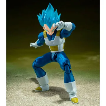 Figura SH Figuarts Super Saiyan Deus Super Saiyan Vegeta Orgulho Inabalável Saiyan Dragon Ball Super 14cm TAMASHII NATIONS - 1