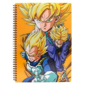 Caderno A4 Saiyans Dragon Ball Z SD TOYS - 1