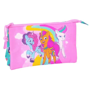 Estojo triplo Magic My Little Pony SAFTA - 1