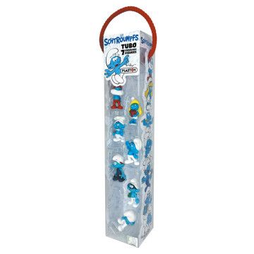 Blister 7 figuras Os Smurfs 5cm PLASTOY - 1
