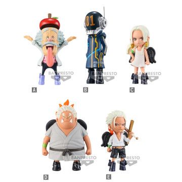 figura colecionável mundial Egghead 3 One Piece 7cm sortido BANPRESTO - 1