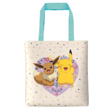 Sacola de compras Pokémon Flores 38cm CYP BRANDS - 1