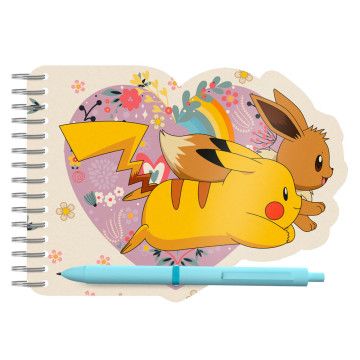 Caderno Pokémon Flores + conjunto de canetas CYP BRANDS - 1