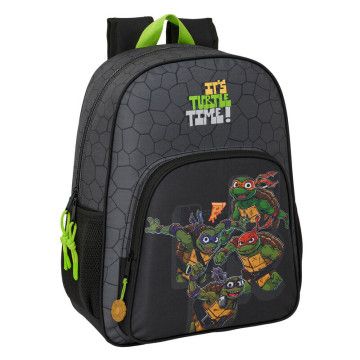 Mochila Tartarugas Ninja 42cm adaptável SAFTA - 1