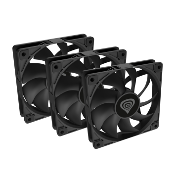 VENTILADOR CAJA GENESIS OXAL 120 NEGRO ALTO RENDIMIENTO 120 MM PACK 3 UDS NATEC - 1