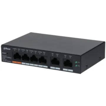 SWITCH IT DAHUA DH-CS4006-4GT-60 GIGABIT SWITCH WITH 4-PORT POE Dahua Technology - 1