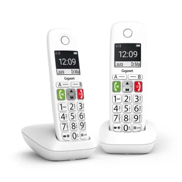 TELEFONO GIGASET E290 DUO INALAMBRICO BLANCO TECLAS GRANDES GIGASET - 1