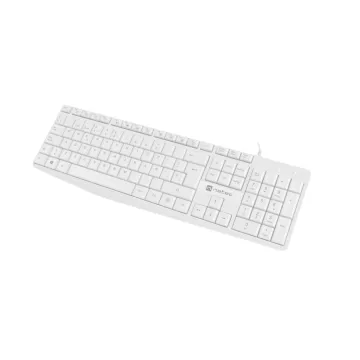 TECLADO NATEC NAUTILUS SLIM LAYOUT 106 TECLAS BLANCO NATEC - 1