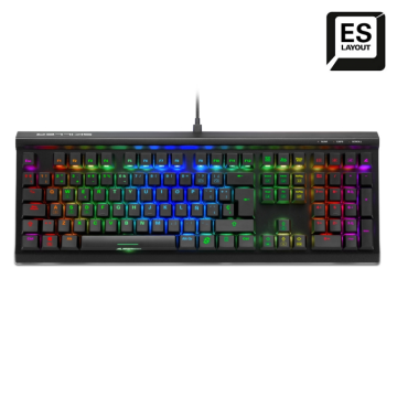 TECLADO GAMING SHARKOON SGK60 MECANICO RGB RED SWITCH Sharkoon - 1