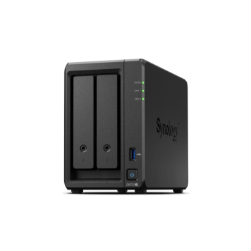 NAS SYNOLOGY DS723+ 2BAHÍAS AMD RYZEN R1600 2 NÚCLEOS 23.1GHZ 2GB DDR4 ECC 32 GB SYNOLOGY - 1