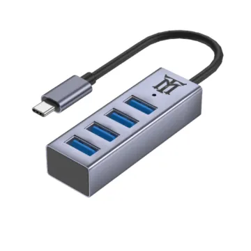 HUB MAILLON PREMIUM TIPO C 3.1 TO USB 3.2 ALUMINIO 4.1 Maillon Technologique - 1