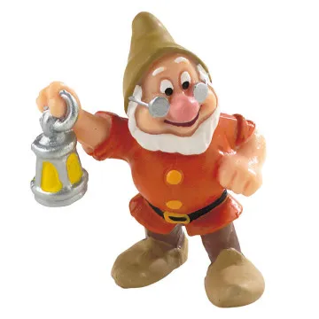 Figura enanito farol Blancanieves Disney BULLYLAND - 1