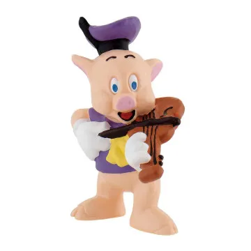 Figura Cerdito violin Los 3 cerditos Disney BULLYLAND - 1