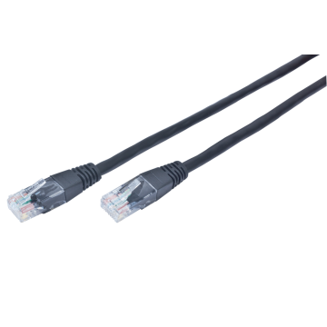 CABLE RED GEMBIRD UTP CAT5E MOLDEADO 0,25M NEGRO Gembird - 1